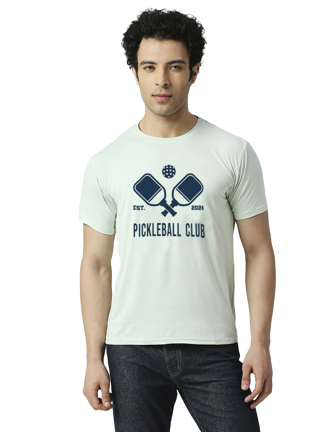 Pickleball- Pickle Ball Club Mint Dry Fit T-shirt